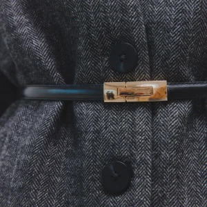 Cinturón Kori de Piel Broche Negro