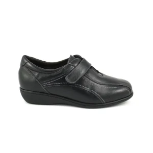 Doctor Cutillas 53101 – Sport velcro y elástico horma ancha en negro