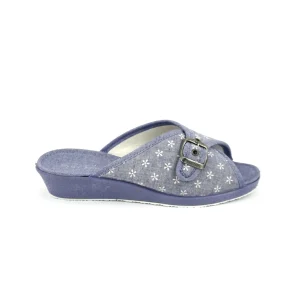 Garzón 753.155 – Chinela en lona con hebilla para regular el ancho en jeans
