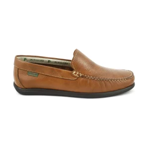 Pitillos Ricardo Hernández 4650 – Mocasín tipo kiowa de verano en piel en marrón