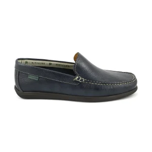 Pitillos Ricardo Hernández 4650 – Mocasín tipo kiowa de verano en piel en marino