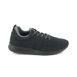 Yuccs Merino Sport – Deportiva en lana merina con cordón en negro