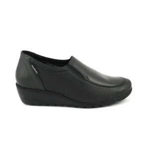 Mephisto Mobils Bertina – Mocasín combinado de horma ancha en negro