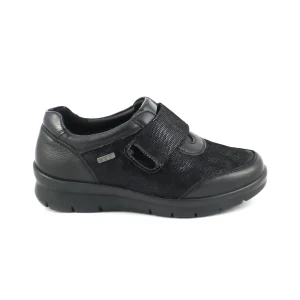 G Comfort 8263 – Sport con velcro en piel impermeable en negro