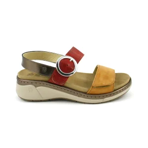 Suave 3314 – Sandalia en piel con velcros y plantilla en cuero