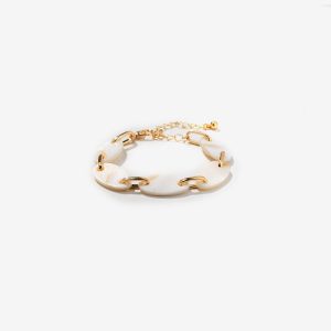 Pulsera Nácar y Eslabones