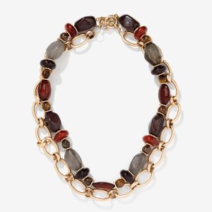 Collar Combinado Con Piedras