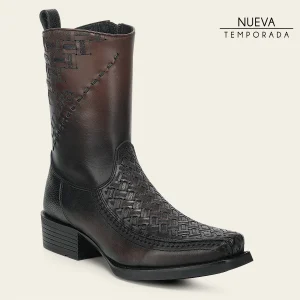 Bota urbana en piel genuina para caballero