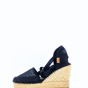 Sandalias Vidorreta Esparto Cuña REJILLA PEDRERIA