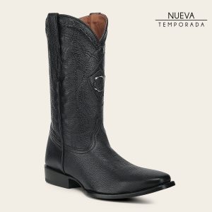 Bota tradicional Orígenes en piel genuina de venado italiano para caballero