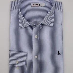 CAMISA RAYAS AZUL Y BLANCA B2B