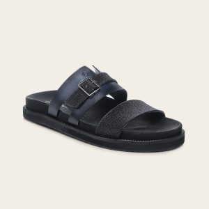 Sandalia en piel genuina de mantarraya  para caballero