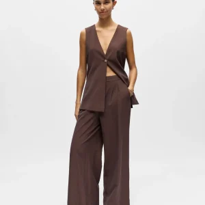 Pantalón Fluido Chocolate Isla