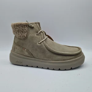 BOTITA CON CORDÓN EN ANTE BEIGE - 69983