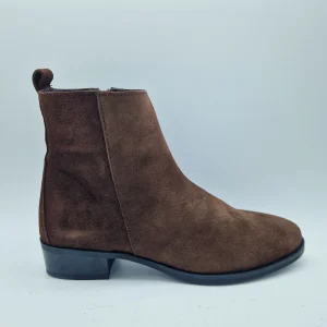 BOTÍN EN SERRAJE MARRÓN - 70338