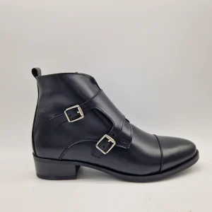 BOTÍN EN PIEL NEGRA - 70375