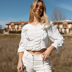 Blusa Cayetana Blanco