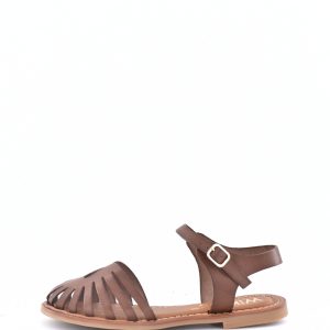 SANDALIA LEATHER STRIPS HEBILLA