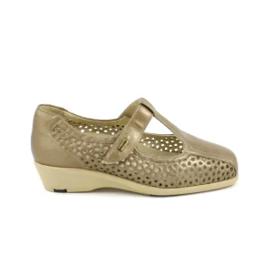 Drucker Calzapedic 29516 – Sandalia cerrada perforada en bronce