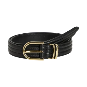 Cinturón Negro Piel Boxy