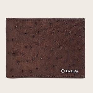 Cartera en Piel Genuina de avestruz