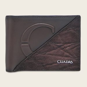 Cartera en piel genuina de elefante para caballero