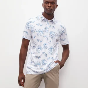 Polo Piqué con Estampado de Medusas