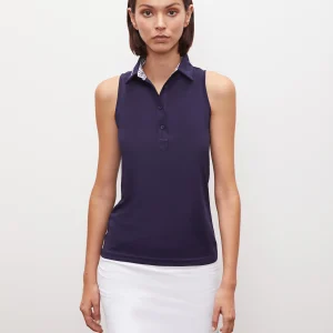 Polo Piqué Básico Sin Mangas