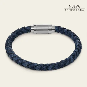 Pulsera en piel genuina de carunga para caballero