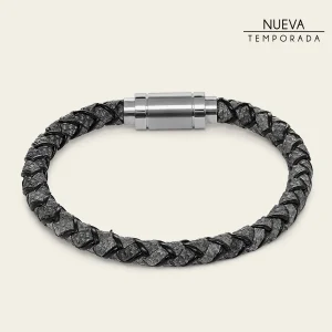 Pulsera en piel genuina de carunga para caballero