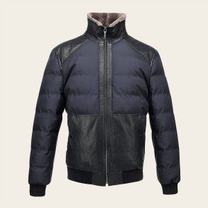 Chamarra en piel genuina de cordero para caballero