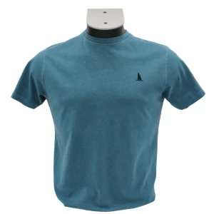 CAMISETA AZUL EGEO LOGO BORDADO B2B