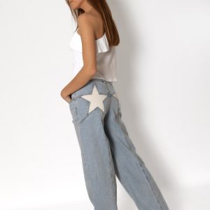 Pantalón Vaquero White Star Azul