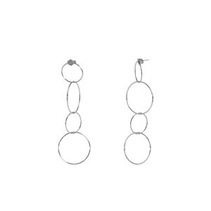 Pendientes Hoops Plata