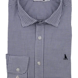 CAMISA CONTORNO CUADRO AZUL