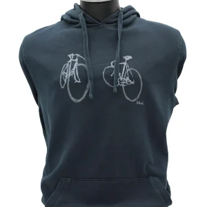 SUDADERA 2 BICIS AZUL MARINO