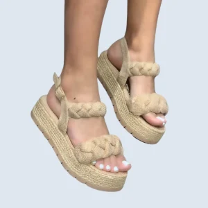 PLATAFORMA 3 1/2 YUTE DOBLE CAPELLADA TRENZA